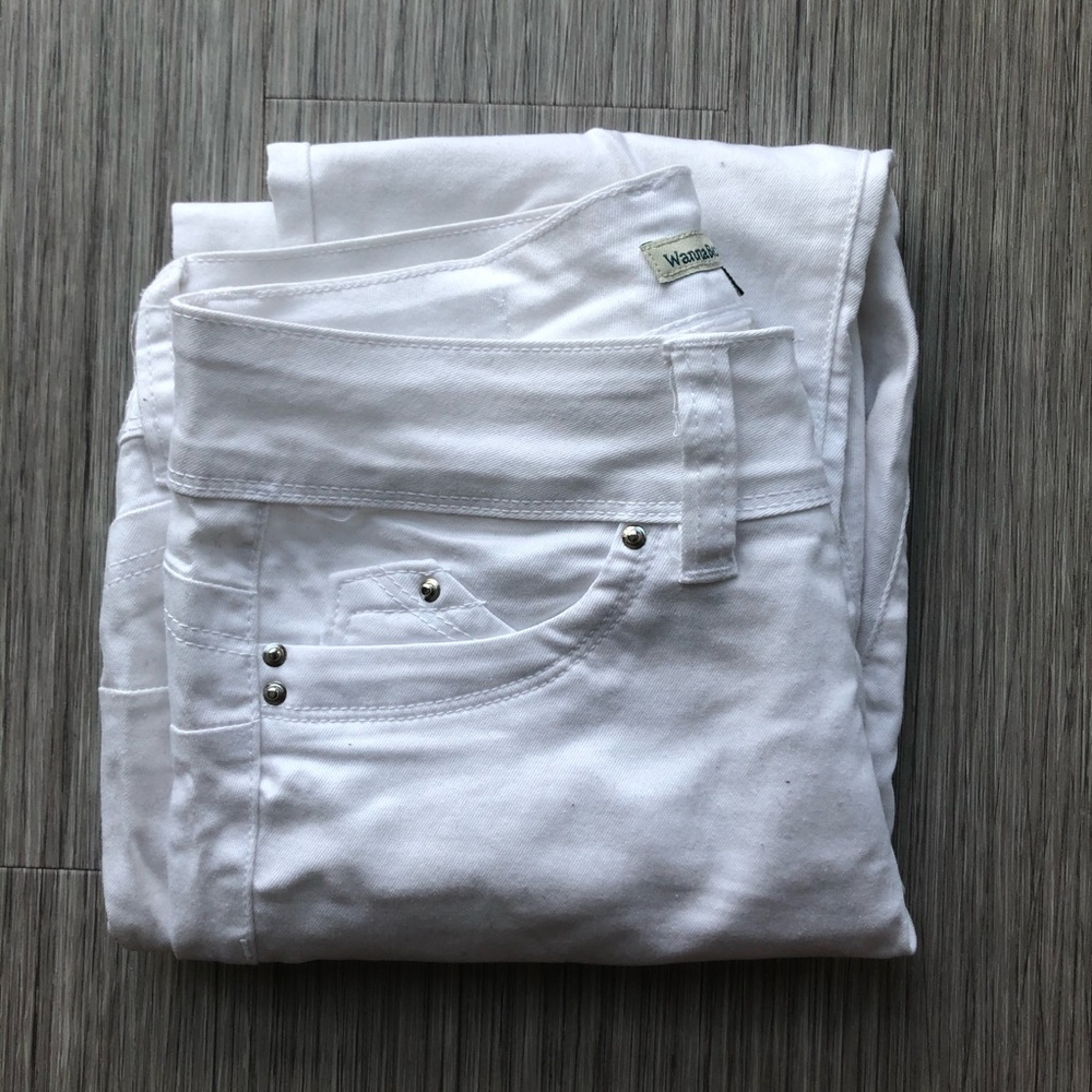 🆓 white skinny jeans